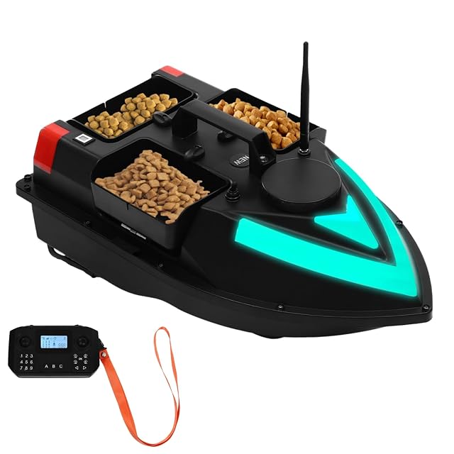Barca da pasturazione GPS Charocean con luci di navigazione a LED