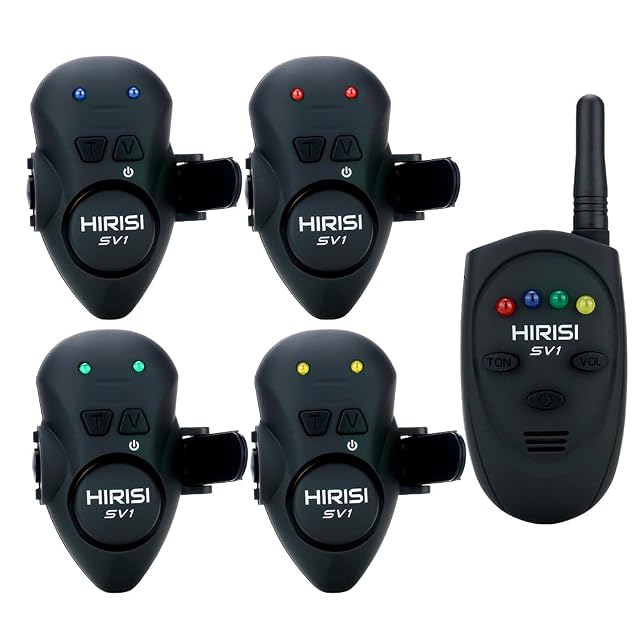 Segnalatore d’abboccata a vibrazione Hirisi Tackle con telecomando e custodia