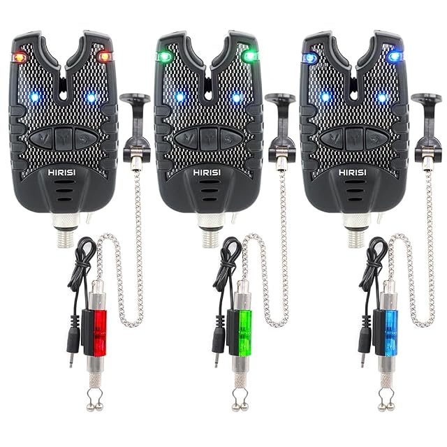 Set segnalatore d’abboccata e swinger Hirisi Tackle con luci LED colorate