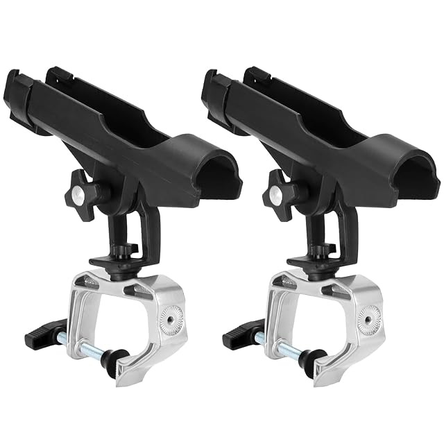Portacanna da barca QWORK regolabili a 360 gradi, set da due