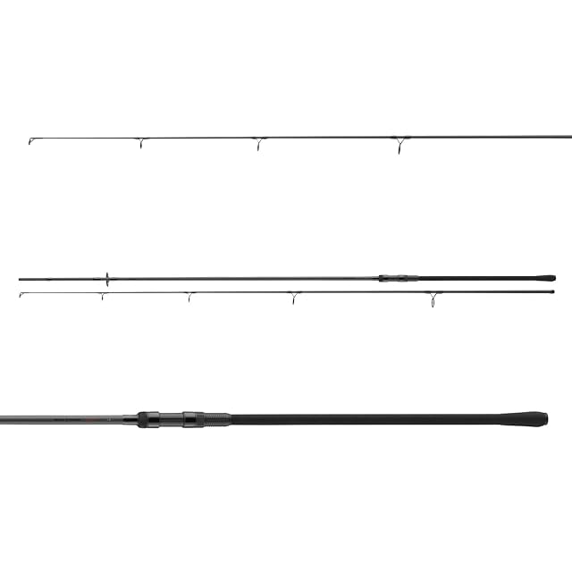 Canna DAIWA Black Widow XT Carp in due pezzi con grande anello di calcio