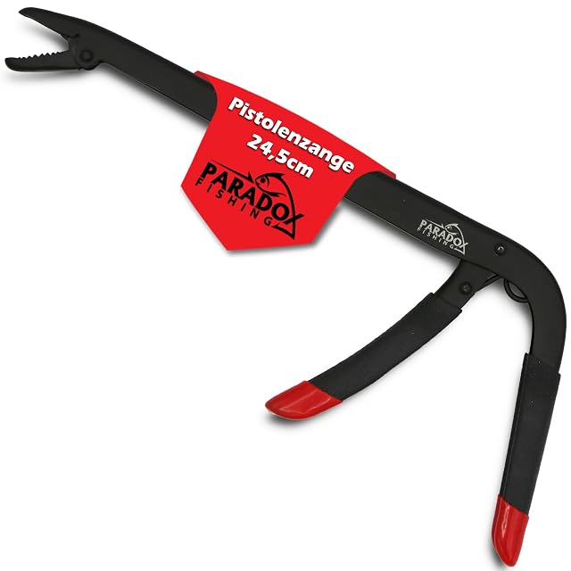 Pinza da luccio Paradox Fishing con impugnatura a pistola, 24,5 cm, manico gommato