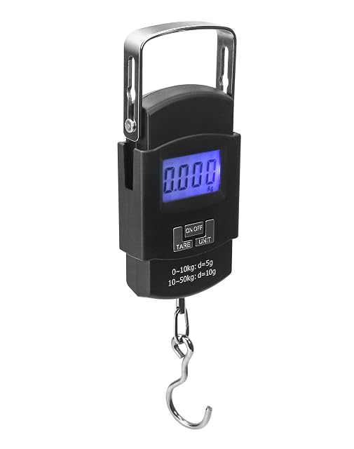 Bilancia appesa digitale portatile QWORK da 50 kg