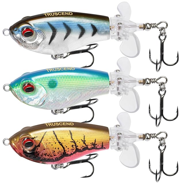 Swimbait di superficie TRUSCEND con coda rotante a due palette