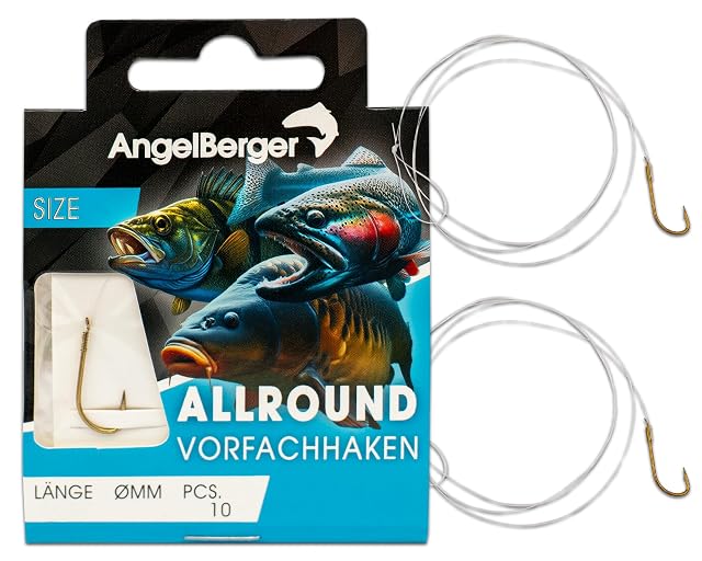 Ami all-round montati Angel-Berger su terminali in monofilo, misura 8