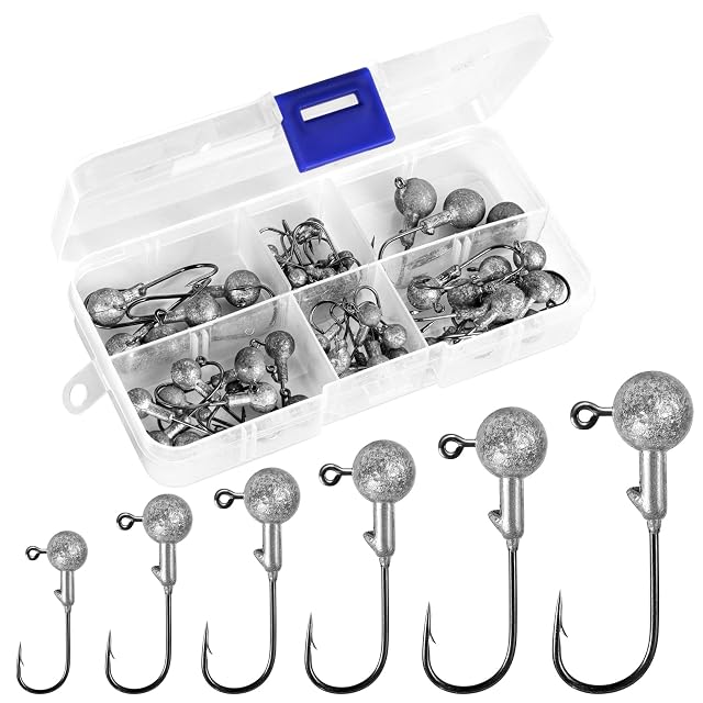 Set di 50 testine piombate Annyswit in sei pesi con contenitore