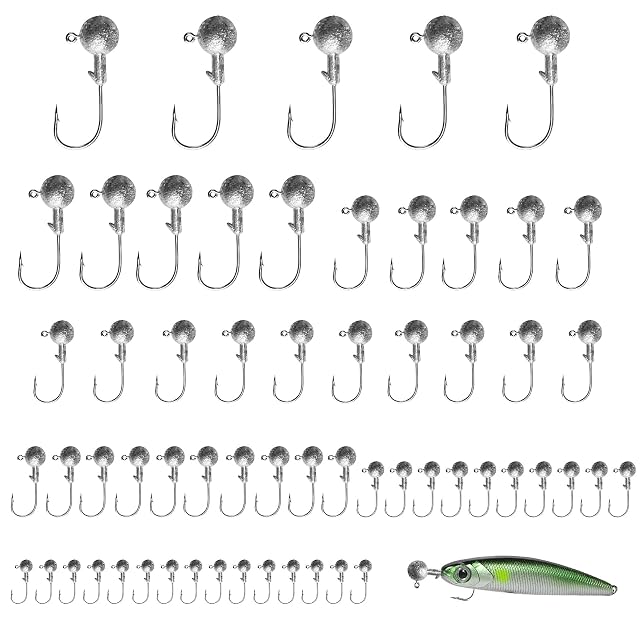 Set di 60 testine piombate piccole SGYKJ in sette pesi