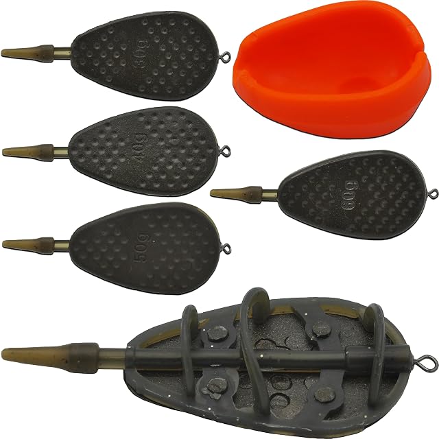 Set di quattro method feeder Paradox Fishing con stampo
