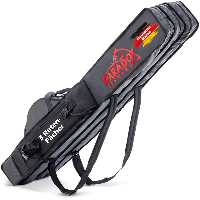 Fodero per canne Paradox Fishing, 150 cm a tre comparti