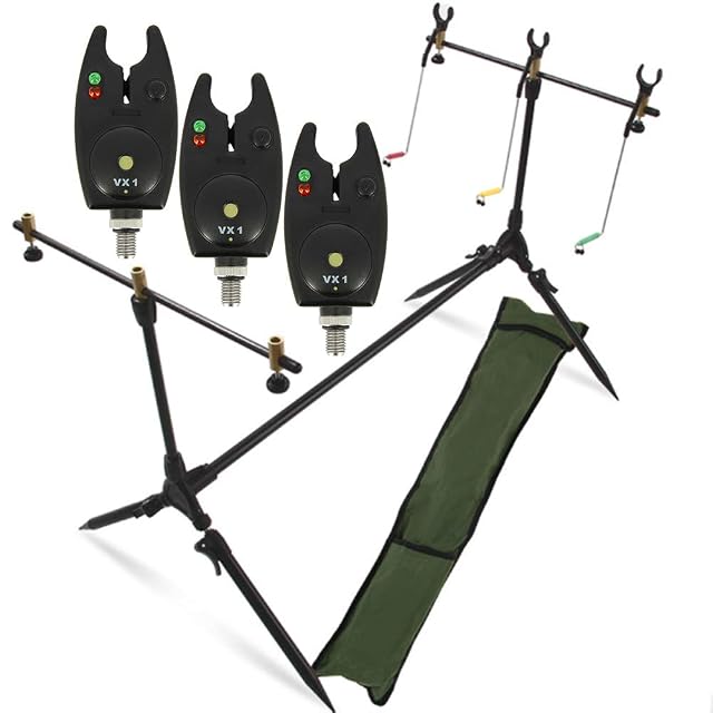 Set rod pod G8DS con tre segnalatori d’abboccata e borsa da trasporto