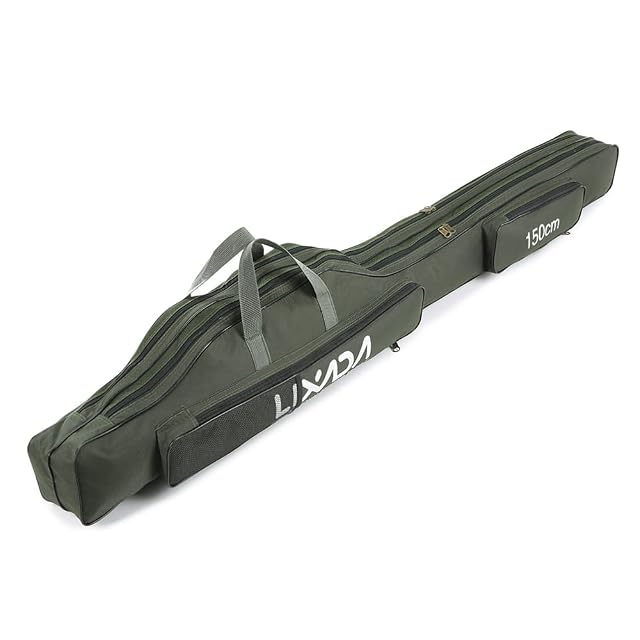 Borsa pieghevole e portatile per canna e mulinello da pesca Lixada