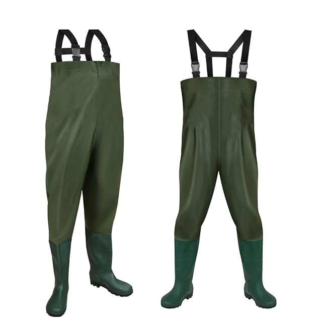 Waders impermeabili Ansobea con stivali, taglia 42/43